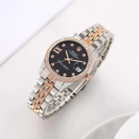 Rolex Oyester Perpetual Date Just 2Ton-Copper-Black