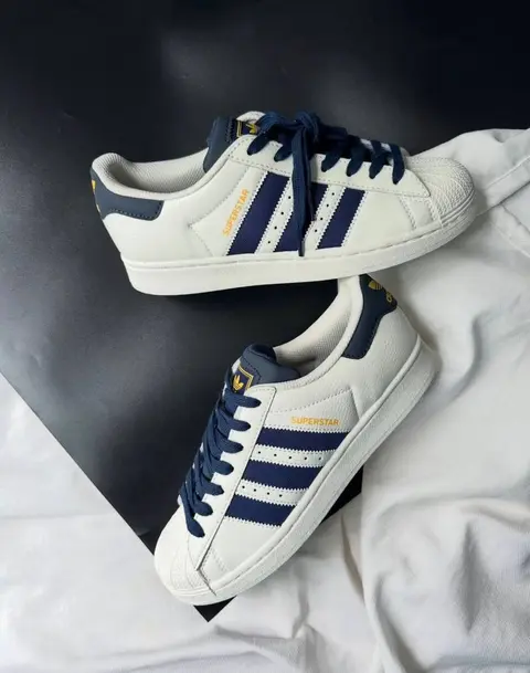 Adidas SUPERSTAR WHITE NAVY 2025