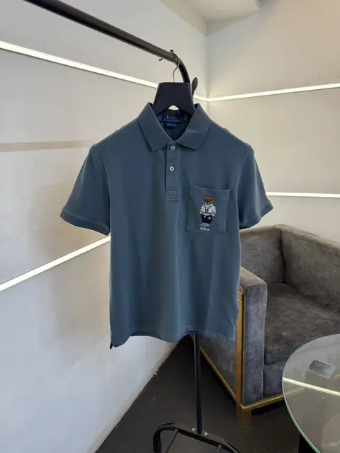 Ralph lauren imported embroidery logo polo tshirt c green sale