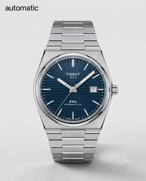 Tissot 1853 Prx Automatic Top Quality silver dark blue