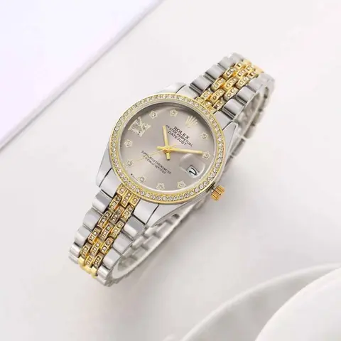 Rolex Oyester Perpetual Date Just 2Ton-Gold-Grey