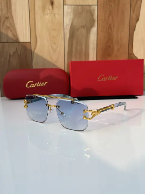 Cartier 9063 gold blue