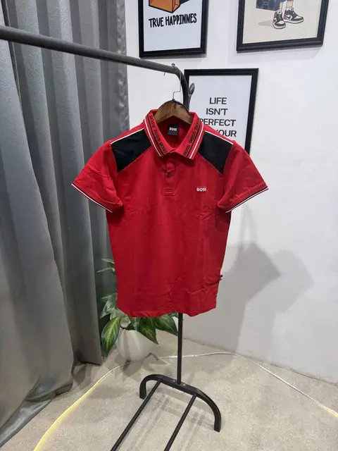 Hugo bos box pack imported polo tshirt red