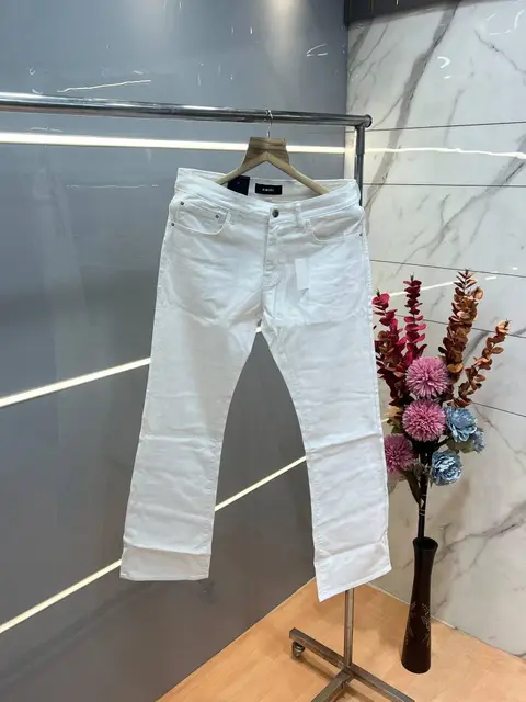 Amiri White Boot cut Premium Imported Stretchable lycra fabric Denim 3718