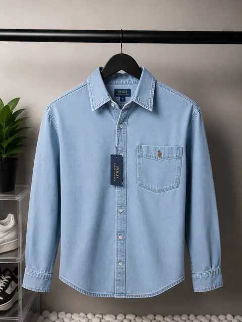 Ralph Lauren light wash Premium Denim shirt 1444