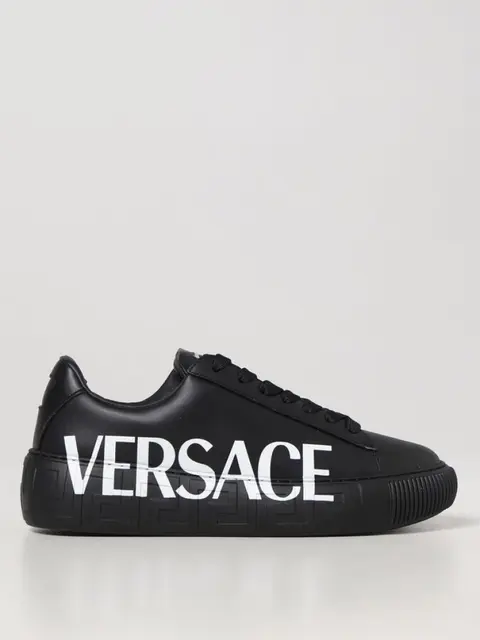 Versace La Greca sneakers in leather