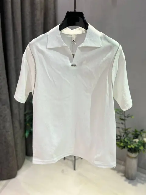 KOREAN IMPORTED HIGH DEMAND ARTICLE POLO T-SHIRT WHITE