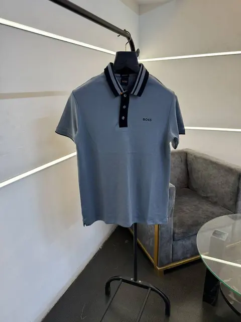 Hugo bos imported polo tshirt grey