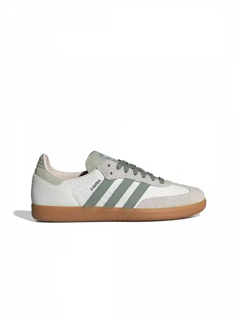 Adidas Samba Silver Green Suede Fix