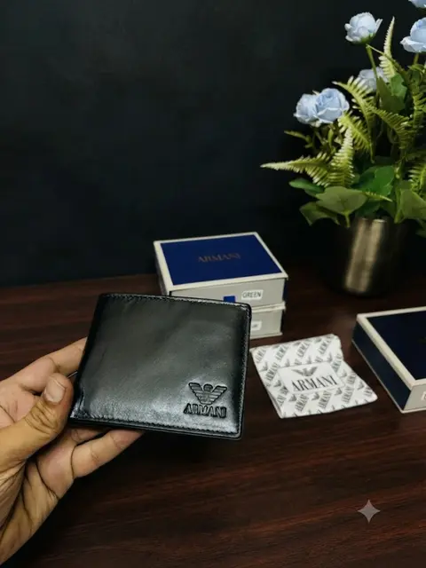 104 ARMAANI BLACK PREMIUM QUALITY WALLET NO71