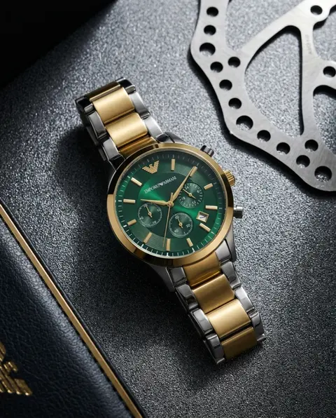 Emporio Armaan i Classic 2Ton-Gold-Green