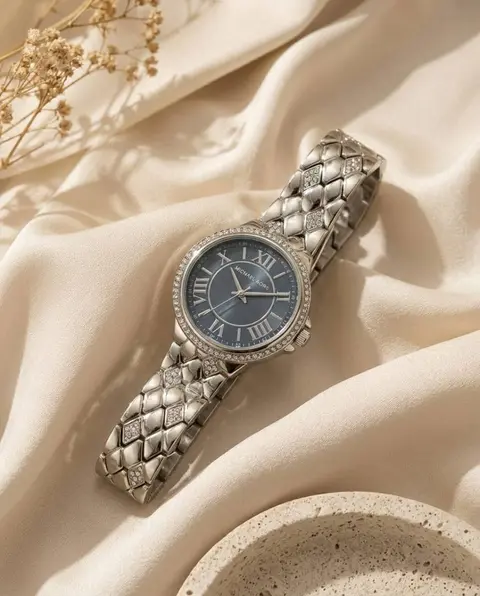 Michael Kors Camille Silver-Black
