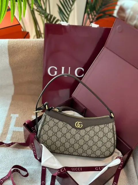 Gucci Ophidia Shoulder Bag With Red DoubleBox Packing Premium