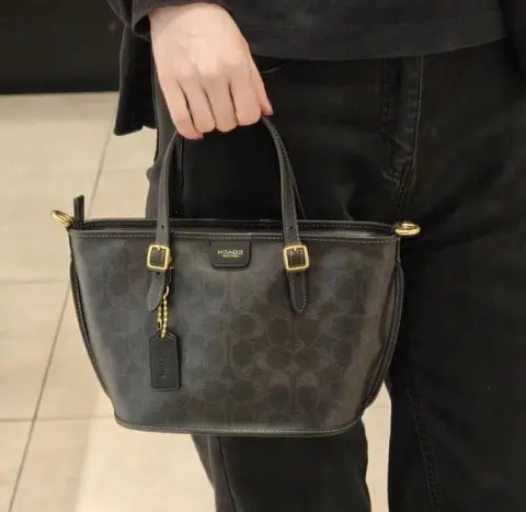 Coach Taxi 21 Black-Black SmallTote With OriginalBox DustCover