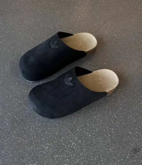 Adidas Adimule Slide Black Suede
