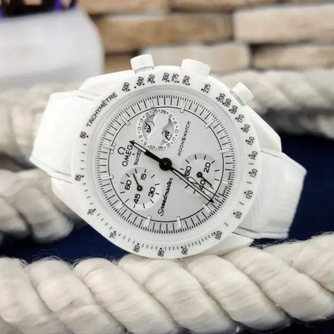 Omega MoonSwach White