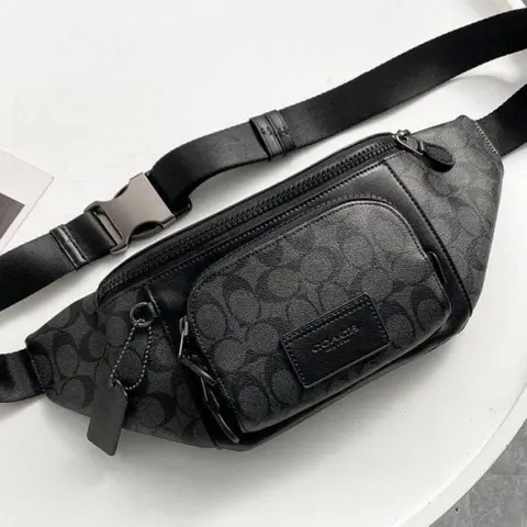 Coach Track Belt Bag Unisex WaistBag With DustCover