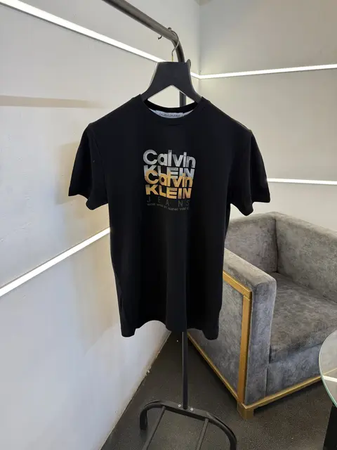 Calvin kline imported round neck tshirt black sale