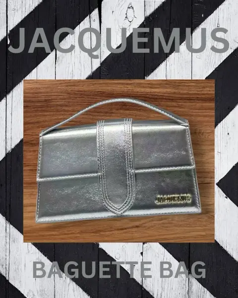 Jacquemus Le Bambino Large Silver With Original Box