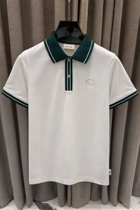 Lacoste Chest Logo Polo T-shirt White