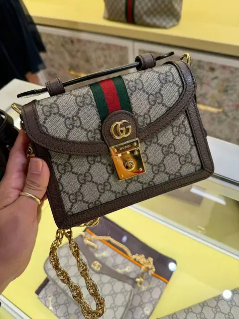 Gucci Ophidia Mini Top Handle With OriginalBox