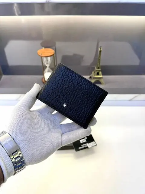 Mont Blanc Black Wallet Premium Quality Fa 589