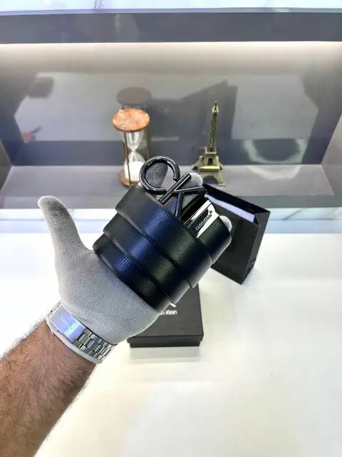 Ck Calvin Full Black Reversible Belt Fa 428