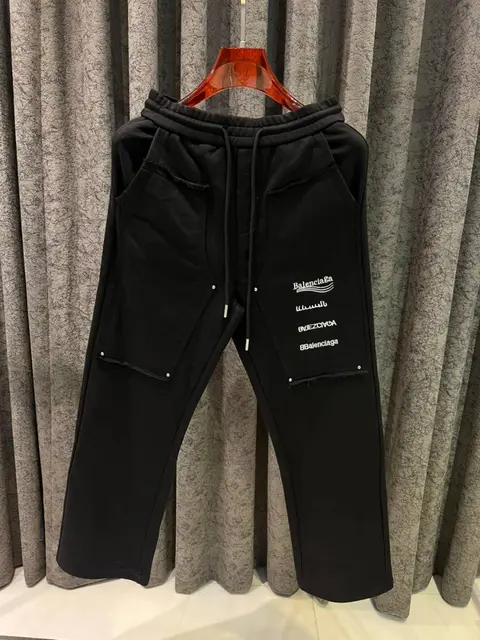 Balenciaga IMPORTED STORE ARTICLE TRACK PANT BLACK