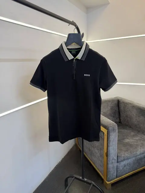 Hugo bos imported polo tshirt black