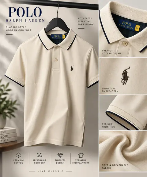 Ralph Laure n Premium Polo T-Shirt with og box packaging 2153