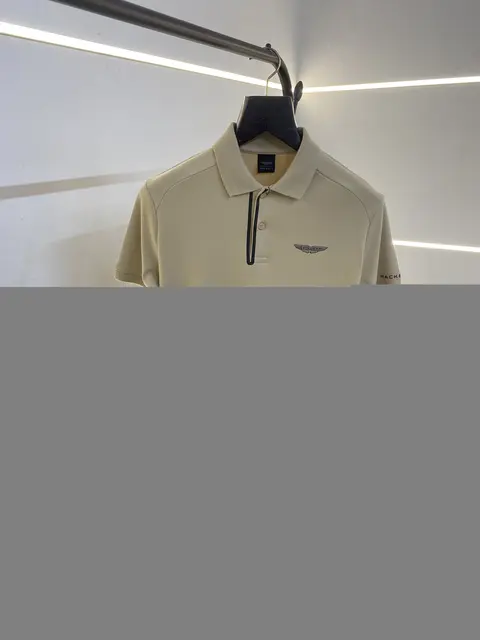 Hackett aston martin imported polo tshirt beige sale