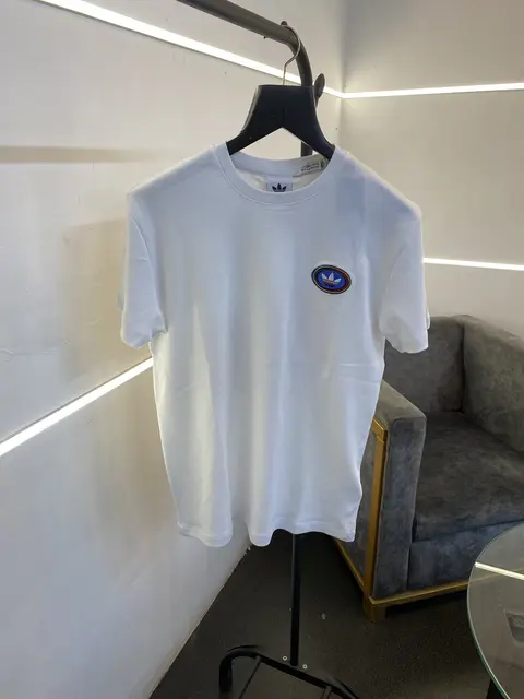 Adidas round neck imported tshirt with front and back logo