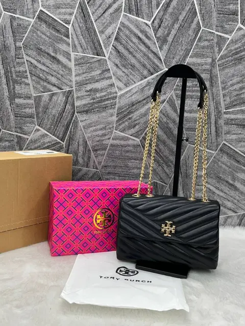 Tori Burch Kira Quilted ShoulderBag With Premium DoubleBox Packing