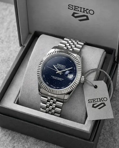 Seiko Oyster Perpetual Date Just Galaxy Blue