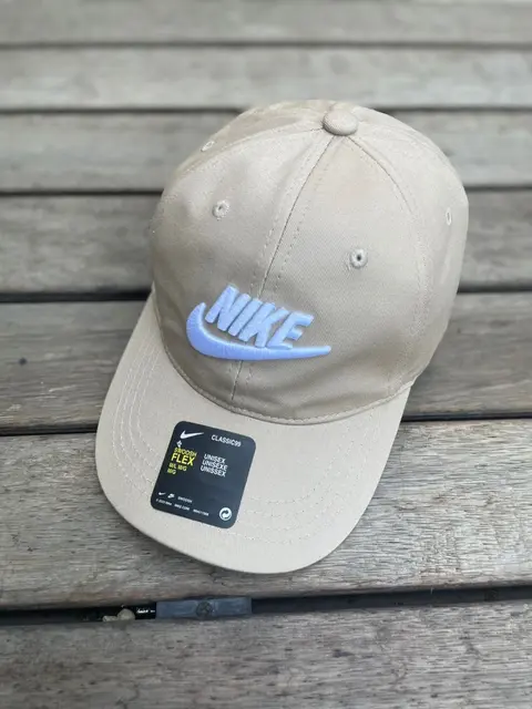 Nike Swoosh Beige And White Premium Unisex Cap (With Box) 754