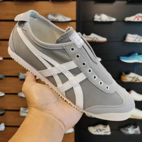 Tiger Slipon Grey White 575 sale