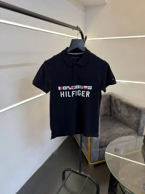 Tommy hilfigar imported polo tshirt navy blue sale