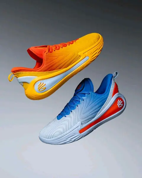 Underr Armour Curry 12 Blue Calm Blue Atlantis Dark Orange 1210