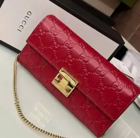 Gucci GG Padlock Chain On Wallet Premium Coded With OriginalPacking