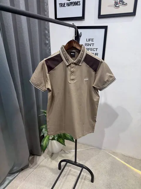 Hugo bos box pack imported polo tshirt beige