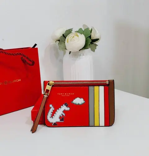 Tori Burch 04 Card Case Wallet With OriginalBox CarryBag