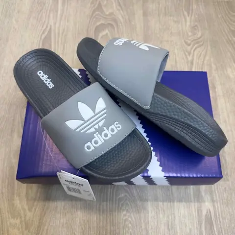 Adidas Hyper Boost Premium Grey White Slides SE12