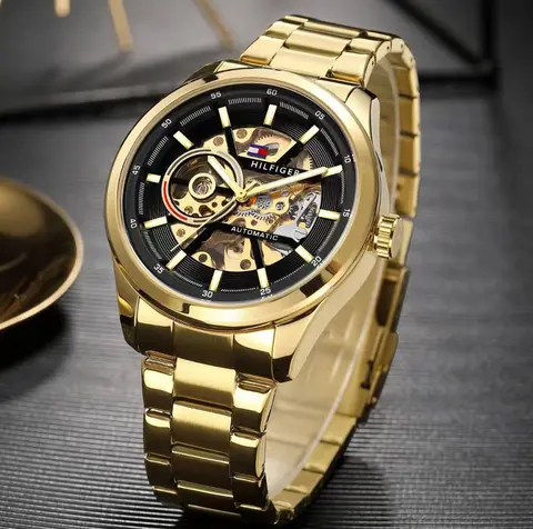 Tommy Hilfige r Automatic Gold-Black