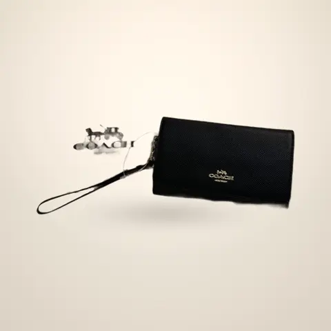 Coach 11-3 Premium 2 Fold Wallet With Original Box DustCover Tags
