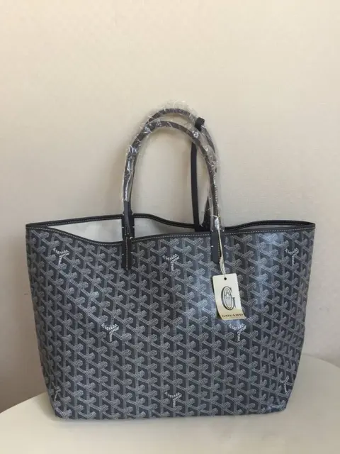 Goyard Grey Tote Bag With Wallet & Dust Cover Packing