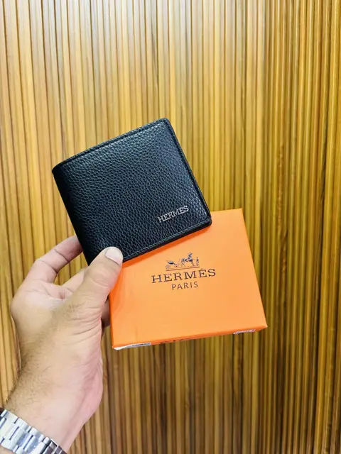 14 HERMEZ FULL BLACK PREMIUM QUALITY WALLET WITH BOX