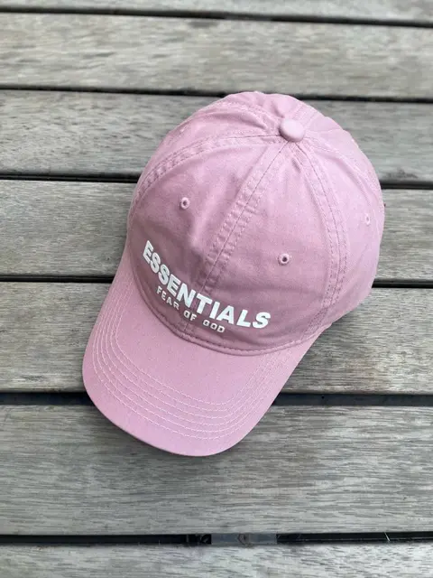 Essentials fear of god Pink premium unisex cap with safety box