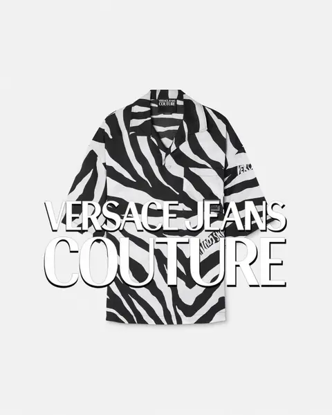 Versace Couture Half Sleeves Shirt Black