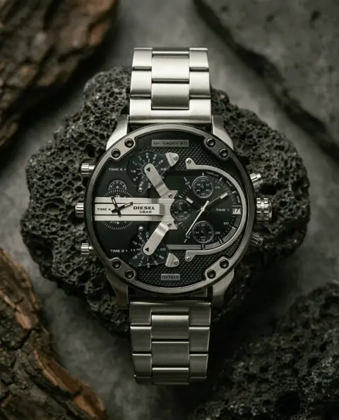 Diesel 3 Bar Big Dady Silver Black Heavy Quality