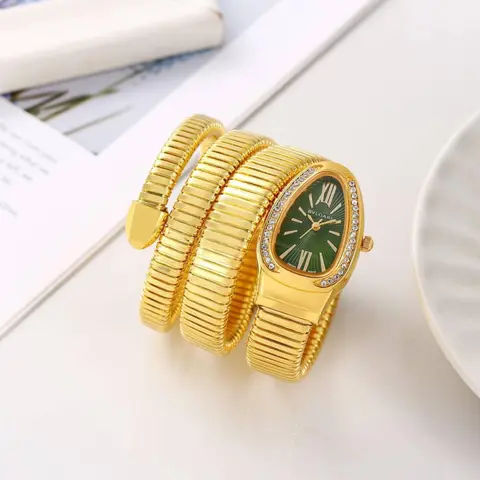 Bvlgari Serpenti Snake Gold-Green